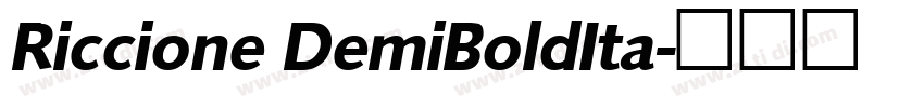 Riccione DemiBoldIta字体转换